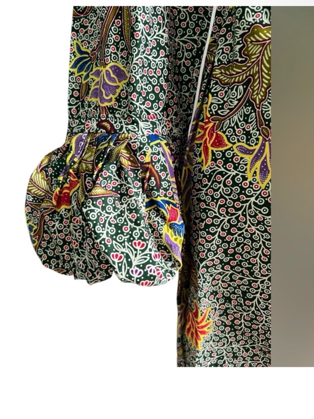 Handmade African Floral Midi Dress in size Small Medium - Picture 2 of 5